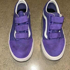 Vans Purple and White Women's Shoes